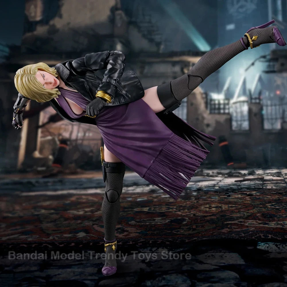 In Stock BANDAI SHF TEKKEN 8 Game Nina Williams Action Figure Model Kit Original Toys Ornaments Gifts Collecting hobbies