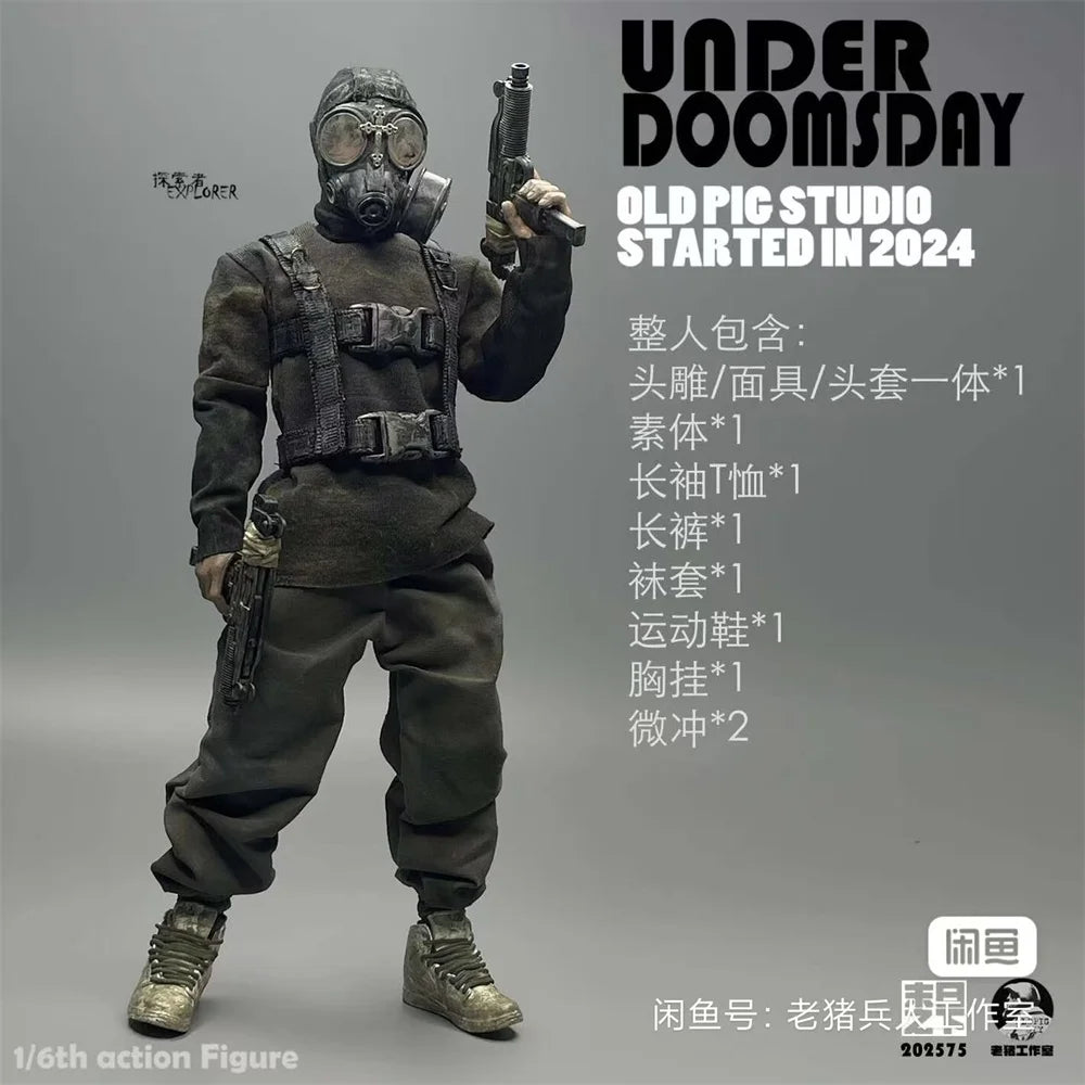 For Sale 1/6 Man Soldier Zombie Walking Series The Last of Gunge Style Full Set Toys Action Figure Collectable