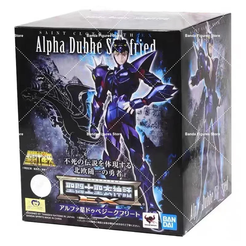 Original BANDAI Saint Cloth Myth EX Alpha Duhbe Siegfried PVC In Stock Anime Action Collection Figures Model Toys