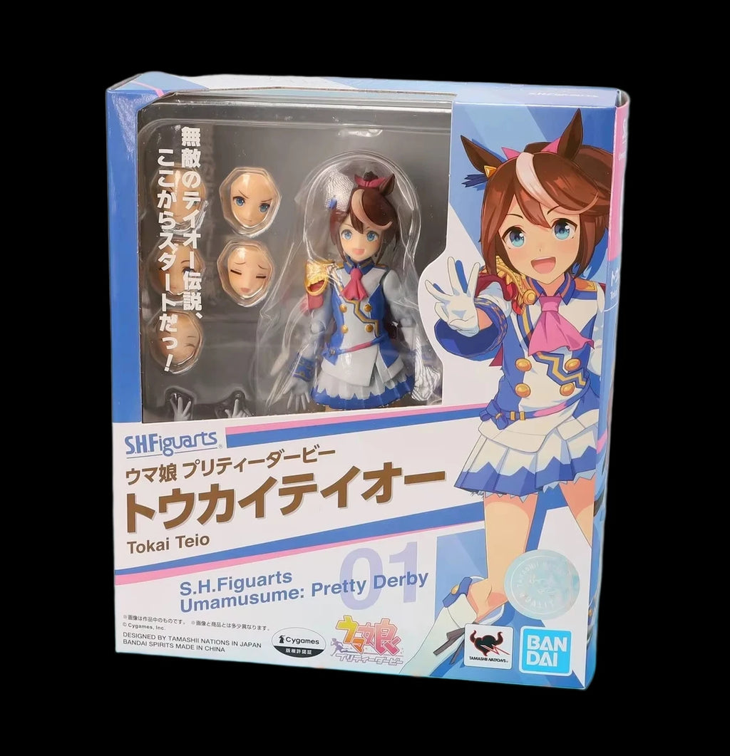 BANDAI Original S.H.Figuarts Umamusume Pretty Derby Tokai Teio  Action Figure Assembly Model Toys Collectible Model Ornaments