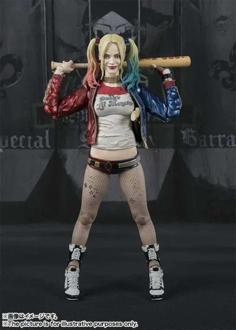 Anime-Film Suicide Squad Harley Quinn Gelenkbeweglichkeit Actionfiguren PVC Modell Statue Spielzeug Puppe Schreibtischdekor Geschenkbox