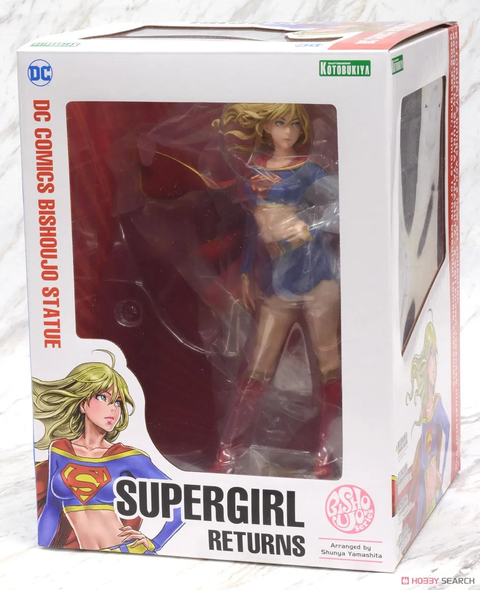 100% Original in Stock Kotobukiya Bishoujo Statue Supergirl Vers.2 Anime Figure Action Figure Collection Series Model Toys