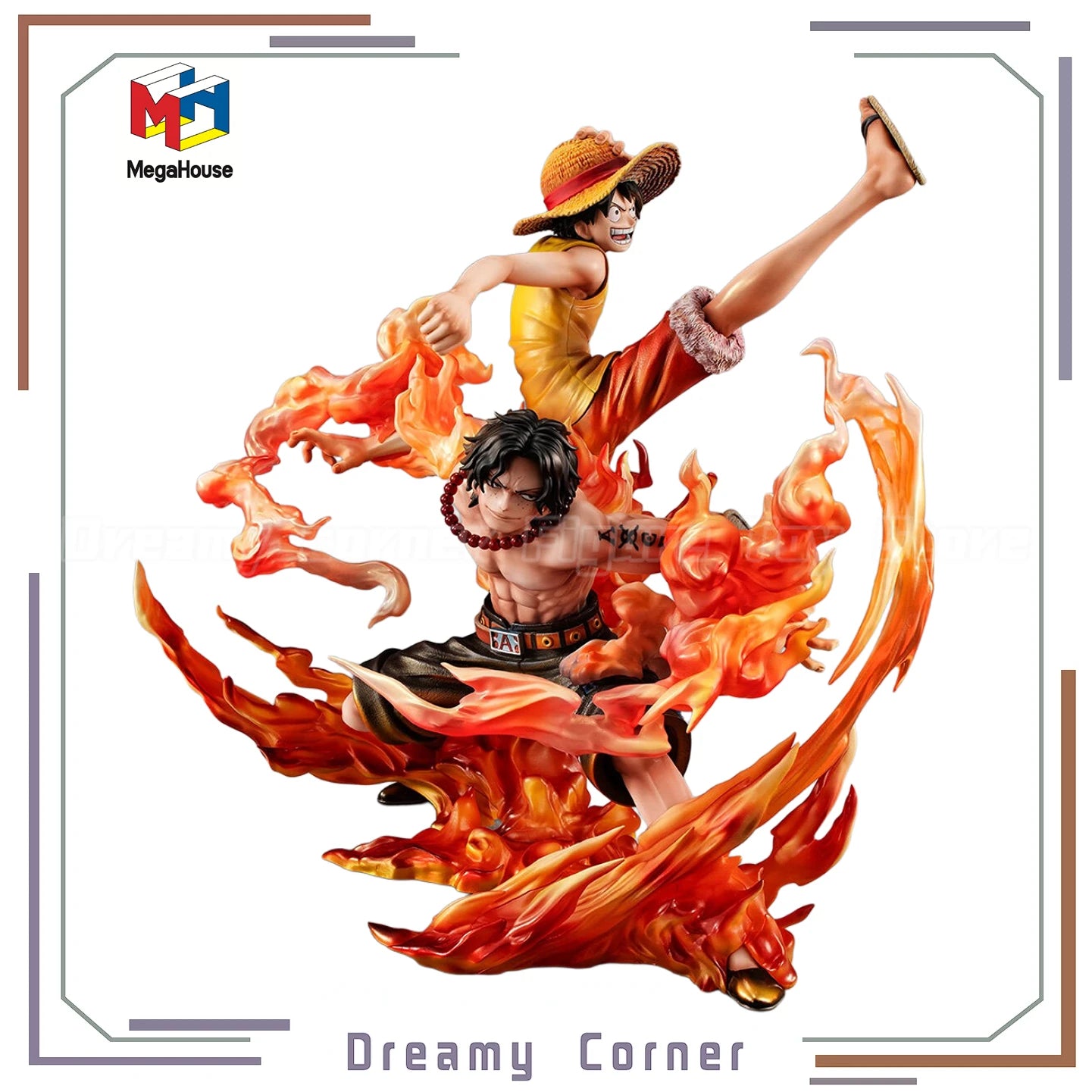 【In Stock】Original MegaHouse POP ONE PIECE Monkey D. Luffy PORTGAS.D.ACE Brotherhood 20th LIMITED Ver.