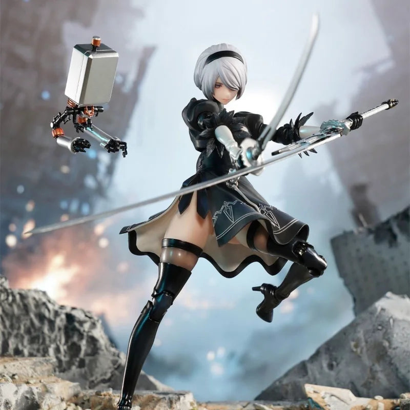In Stock Damianjiang Nuclear Reconstruction Nier Genuine Rubber-coated Machine Girl Silicone Movable Figure Model Collectibles