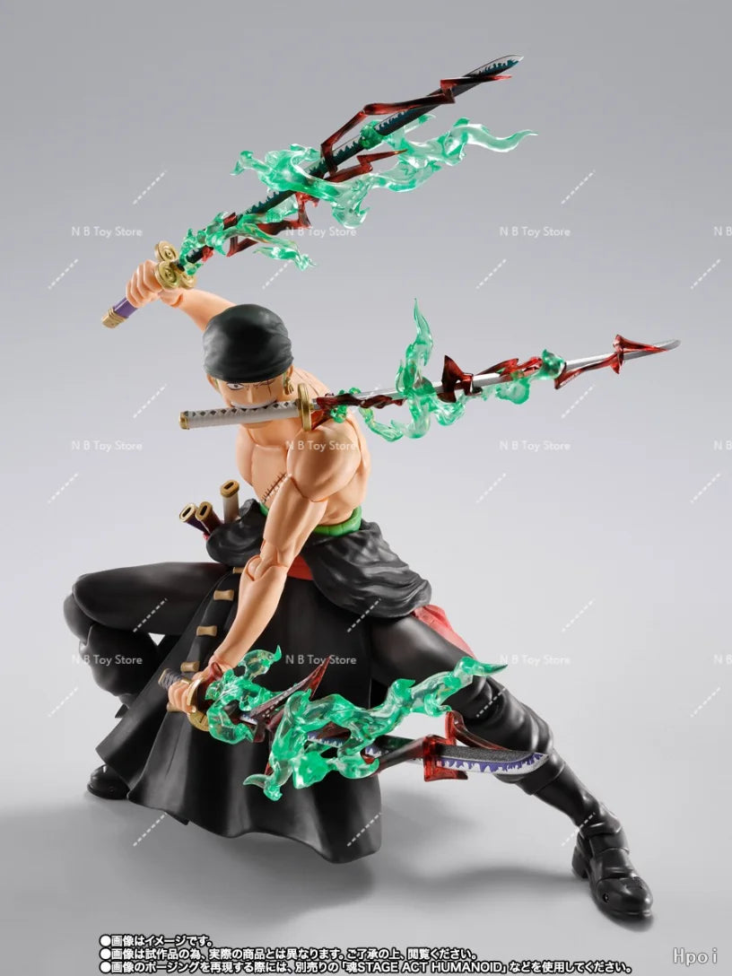 100%Original Bandai Limited Edition S.H.Figuarts SHF One Piece Roronoa Zoro Figure 'Lord of Hell' Anime Action Collectable Gifts