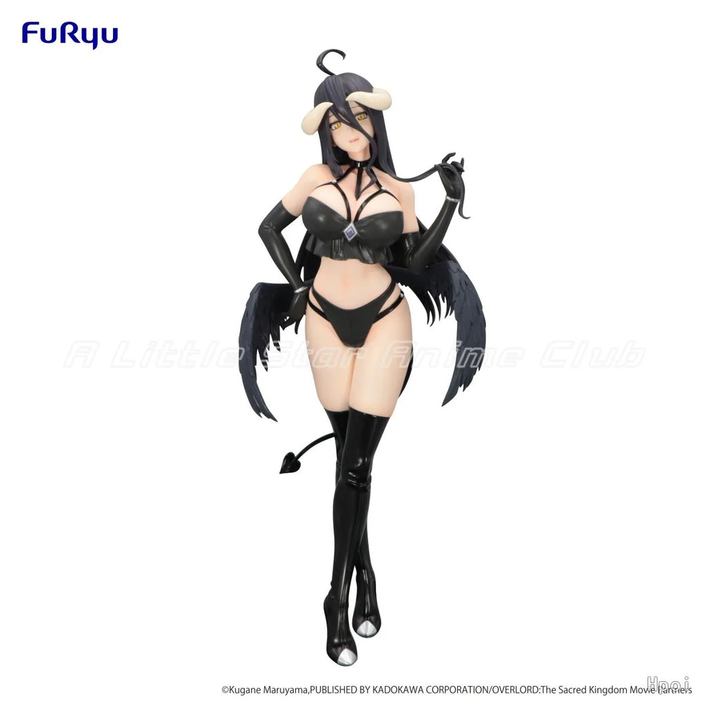 In Stock Original FuRyu BiCute Dark Figure OVERLORD Albedo Devil Girl Anime Figure Model Collection Toys