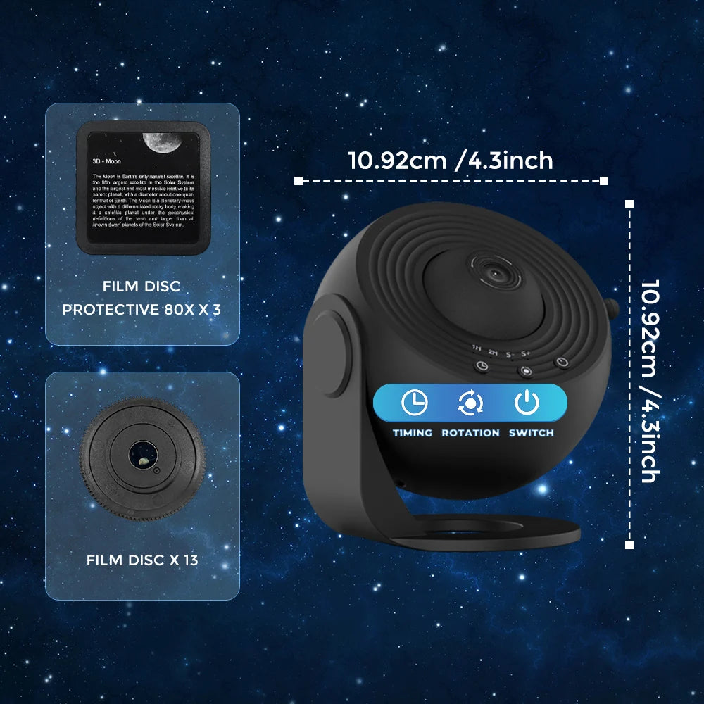 13-in-1-Sternenprojektor, Planetarium-Galaxieprojektor für Schlafzimmer, Aurora-Projektor, Nachtlichtprojektor für Kinder und Erwachsene