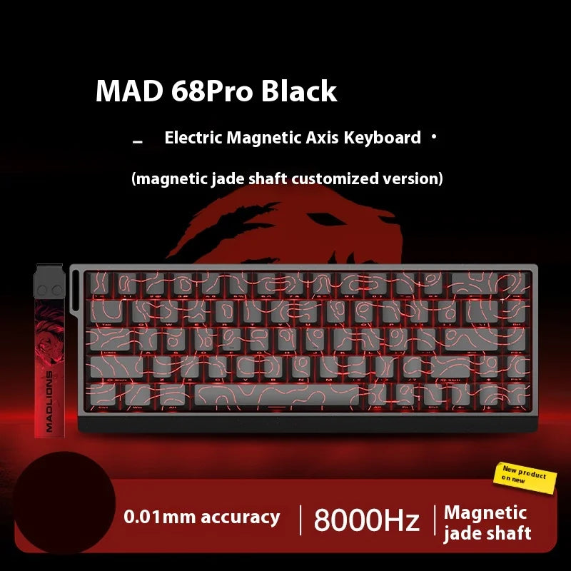 FGG Madlions Mad60 Mad68 He Mechanische Tastatur Magnetschalter 8k Wired Rgb Hot Swap Benutzerdefinierte Tastatur Esport Spiel Geschenk Zubehör