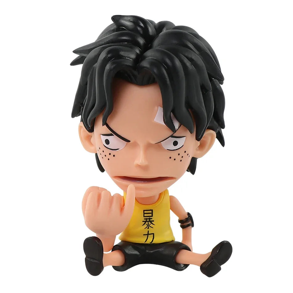 Anime One Piece Figure 17 Styles Zoro Luffy Sanji Ace Robin Nami Frank Usopp Brook Chopper PVC Decoration Figural Model Toy Gift