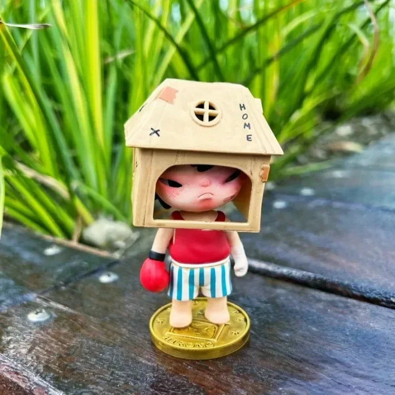 POP MART Hirono Die Andere Serie Blind Box Ratet mal, Tasche Original Spielzeug Puppe Niedliche Anime Figur Ornamente Geschenk