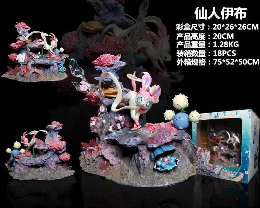 Animation Bao Ke Meng GK animation Pikachu luminous doll hand-made model Super Dream Gengar fire-breathing dragon ornaments