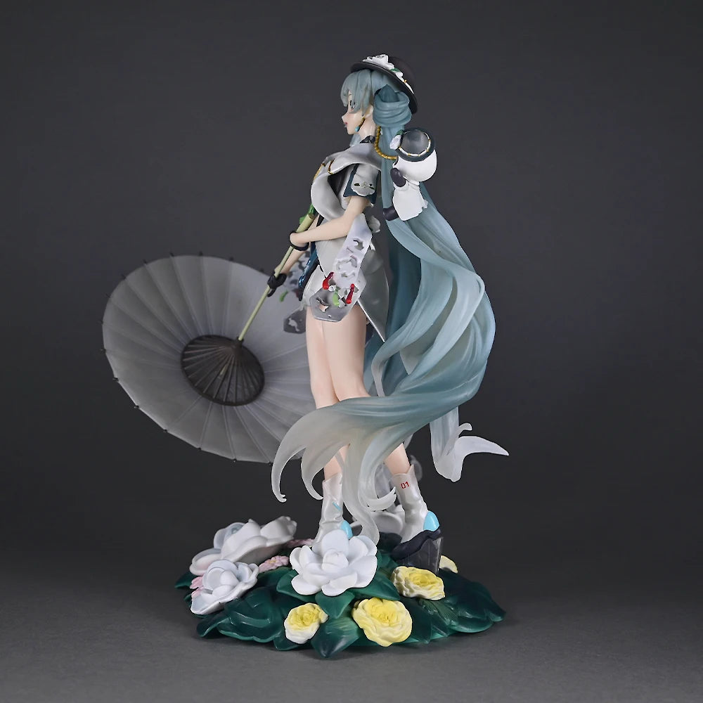 Hatsune Miku Panda Chinese Style Anime Figure Collectible Pretty Girl Desktop Decor Ornament Gift For Anime Fan Model Trendy Toy