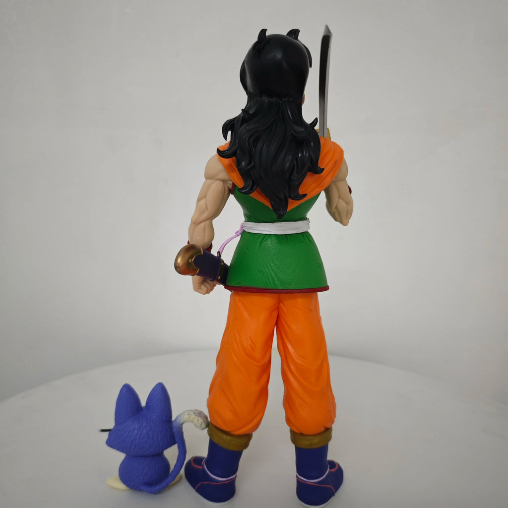 32cm Dragon Ball Anime Character Yamcha Standing Holding a Knife Action Figure Pvc Model Statue Collection Decoration Toys Gift