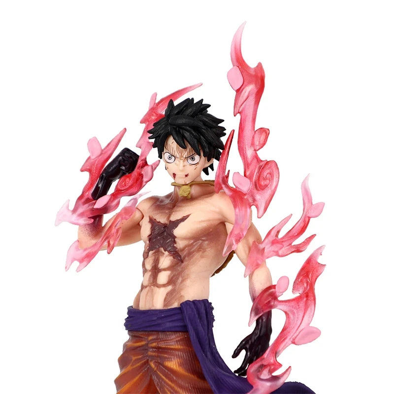 Hot One Piece Luffy Anime Figures Monkey D. Luffy Flowing Cherry Action Figures PVC Anime Collection Model Doll Toy Kid  Gift