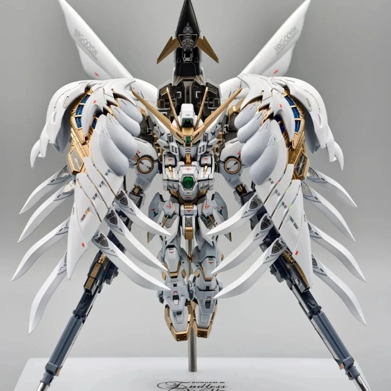 Neue Q-Version XXXG-00W0 MGSD Wing Zero EW 1/144 Garage Kit Anime Peripheriegerät Actionfigur Montage Spielzeug Desktop Ornament Junge Geschenk