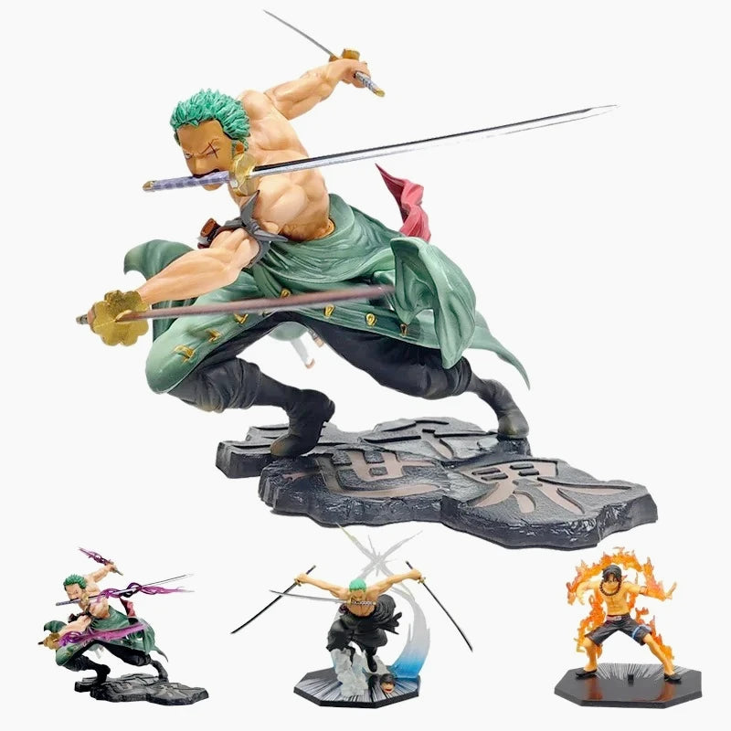 One Piece Luffy Figure Roronoa Zoro Three-Blade Sa-Maximum Manga Anime Statue PVC Action Collection Model Toys