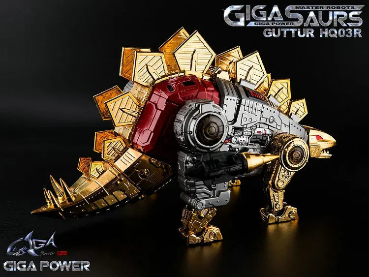 In STOCK Gigapower HQ-03R Guttur Snarl Chrome Version Reissue Transformation Action Figure