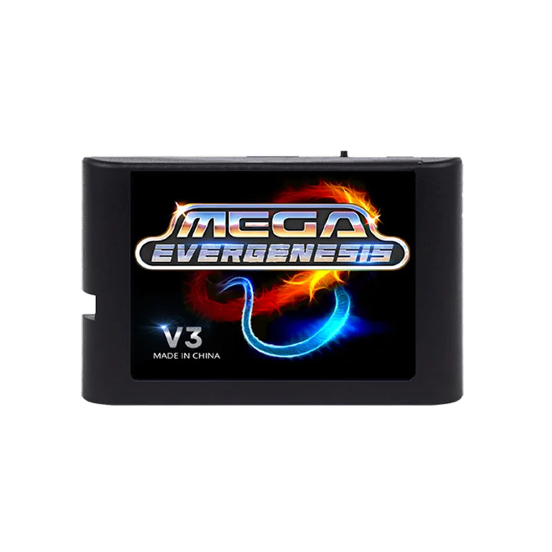 New For MegaDrive Genesis MD V3Pro With 3000 files Optical Drive Emulator MEGAKey Support 32X File Memory Card With 4G TF Card