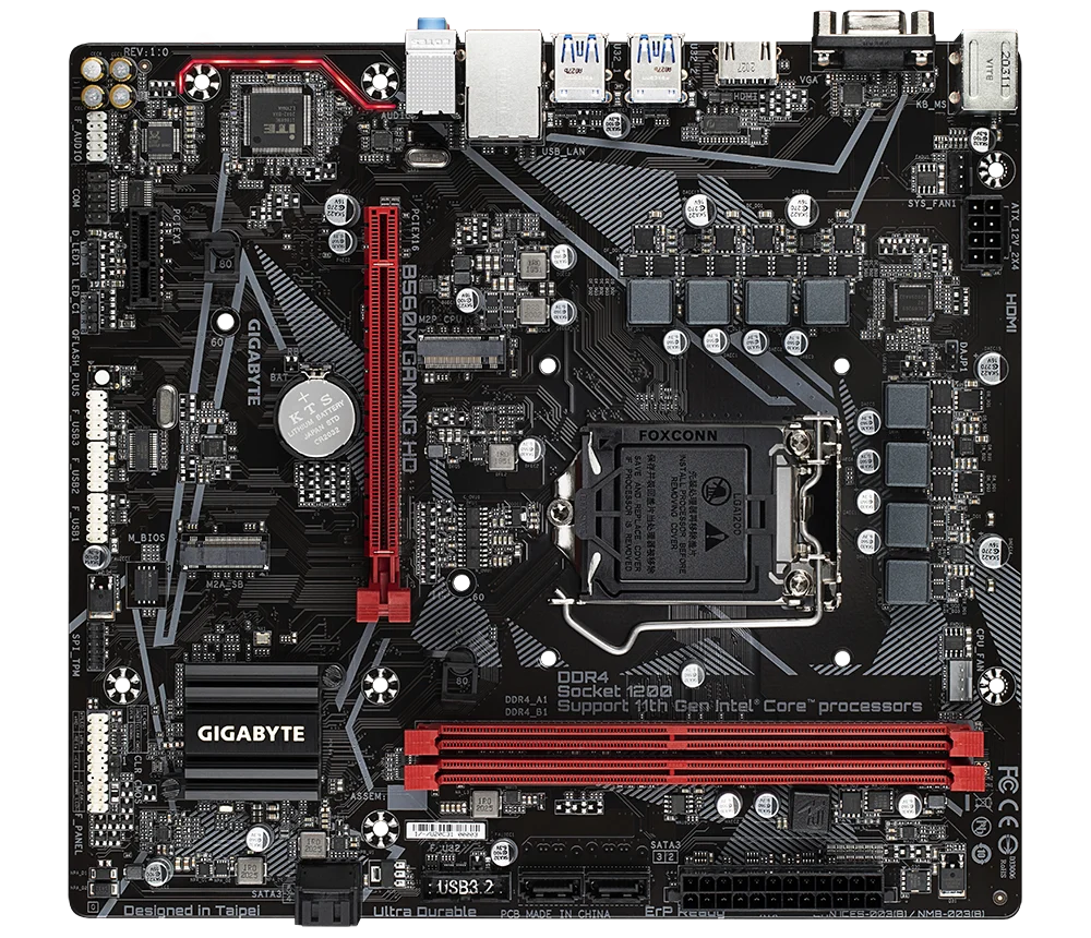 GIGABYTE B560M Gaming Hd LGA1200 Socket Micro ATX DDR4 Motherboard