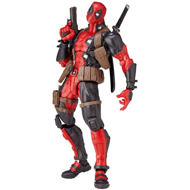 Yamaguchi Revoltech Deadpool Action Figure Deadpool X-Men Superhero Figurine KAIYODO Movie Model Toys for Kids Gift