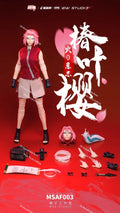 MOZ STUDIO MSAF003 1/6 Haruno Sakura Movable Girl Action Figure Anime Naruto Delicate 12" Full Set Female Soldier Collection