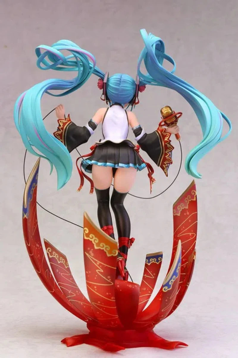 Concert Scene Hatsune Miku kawaii Standing posture Action Figure PVC Model statue Desk Decor Toys Doll Collection Gifts boxed