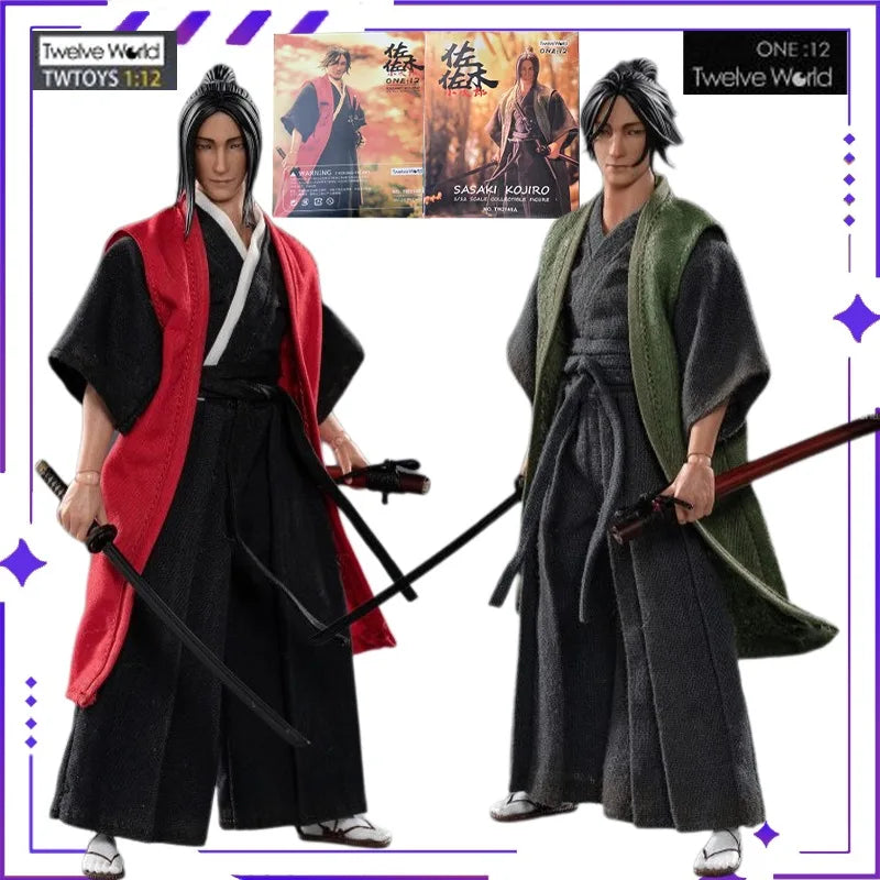 TWTOYS Original Sasaki Kojiro Japanese Swordsman 1/12 Mobile Doll Soldier 6-inch Model Toy Boy Gift Collection in Stock