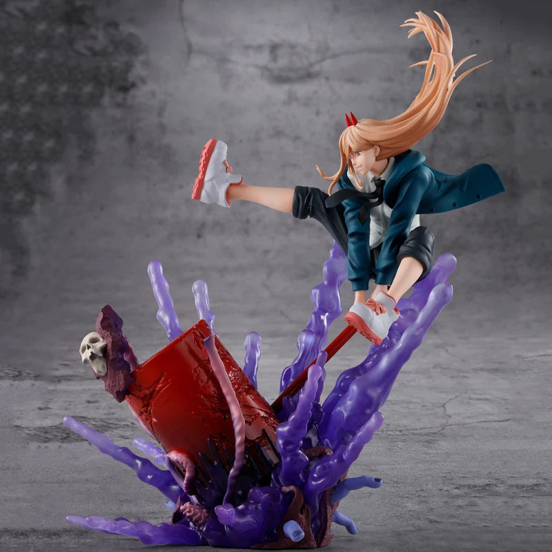 Genuine Original Figuarts ZERO Power Chainsaw Man Anime Figure PVC 23CM Collectible Model Dolls Statuette Toys Ornament Gift