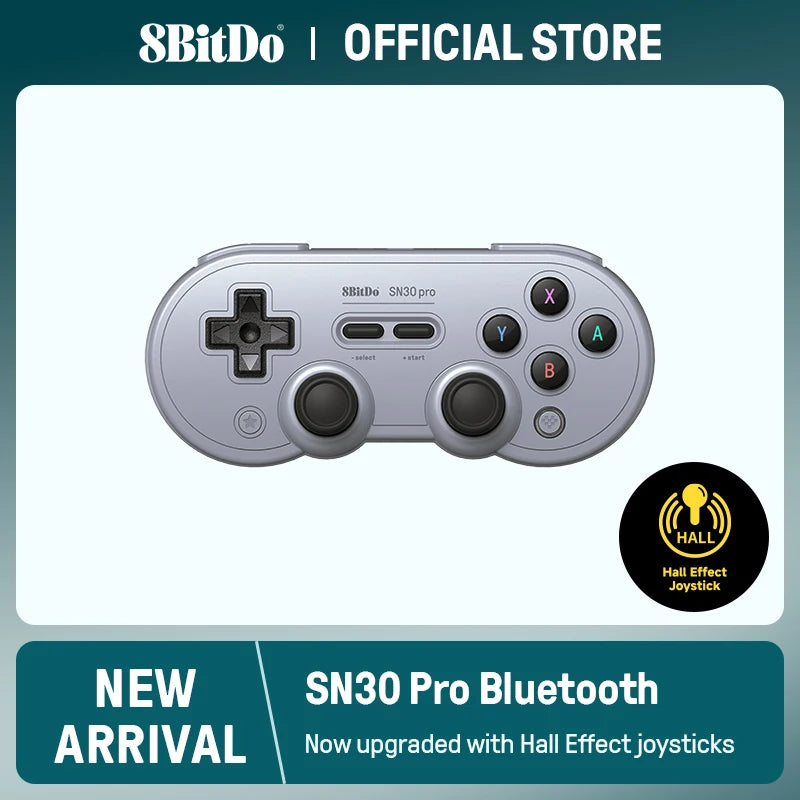 8BitDo SN30 Pro Wireless Bluetooth Gamepad with Hall Effect for Switch 2, 1 , PC, Windows 10, 11, Steam Deck, Android, macOS