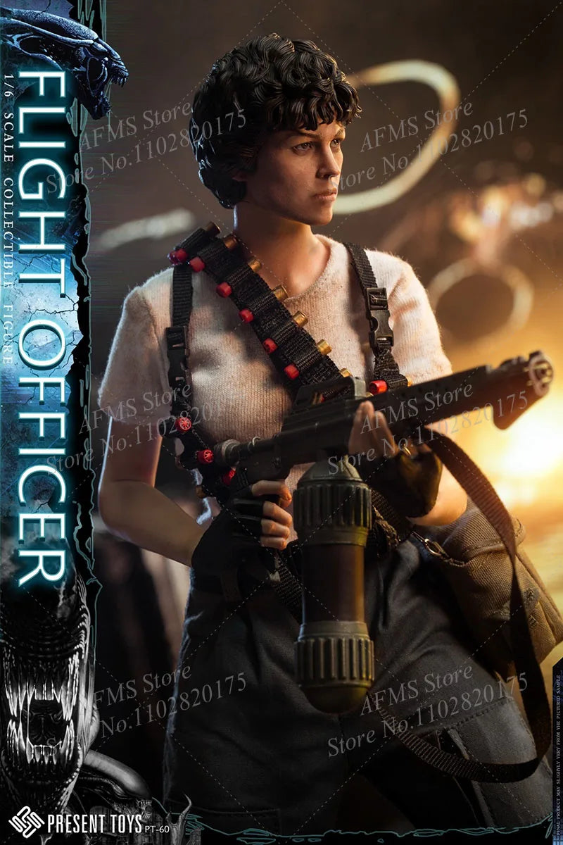 PRESENT TOYS PT-sp60 1/6 Scale Collectible Figure Alien Army Lieutenant Flight Officer Ellen Ripley 12Inch Action Figure Soldier
