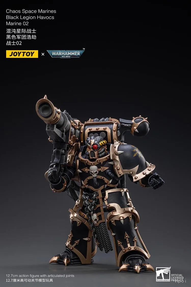 In Stock Original Warhammer 40,000 Chaos Space Marines Black Legion Havocs Marine 02 Series Figures Models Toys Gifts Collection