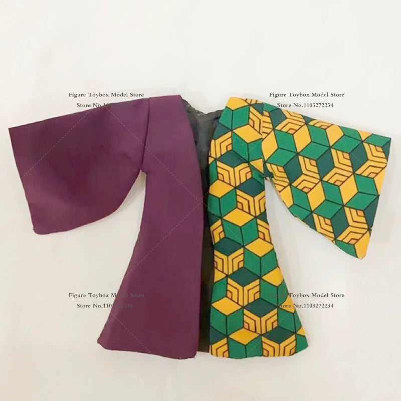 1/12 SHF Аниме Tomioka Giyuu Мини снаждане Ветроупорно Палто Дрехи Аксесоар за 6" Demon Slayer Екшън Фигурка Направи си сам Декорация