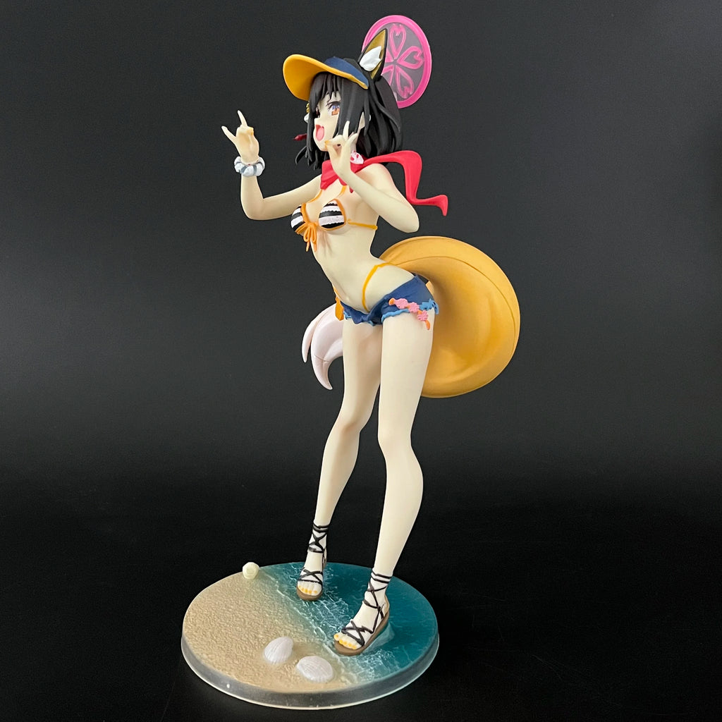 Blue Archive anime Cartoon Cute and Beautiful Girl Handmade Swimwear Quannai Standing Pose Tidy Play Model Decoration Factory