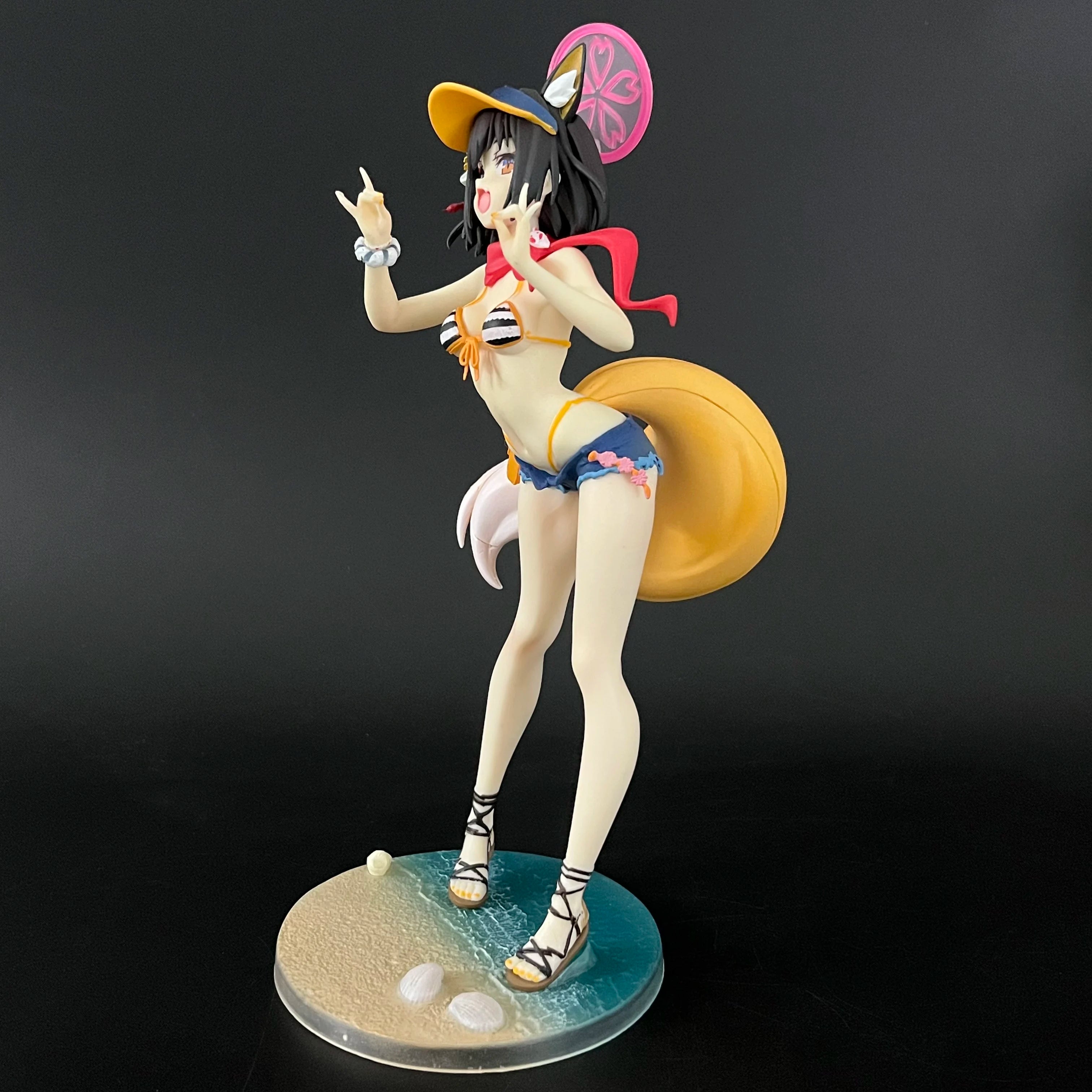 Blue Archive anime Cartoon Cute and Beautiful Girl Handmade Swimwear Quannai Standing Pose Tidy Play Model Decoration Factory