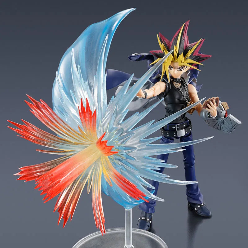 In Stock BANDAI Original Box Figuarts Yu-Gi-Oh YAMI YUGI DARK MAGICIAN Action Figure Model Toy Gift for Kids Foam Box Packaging