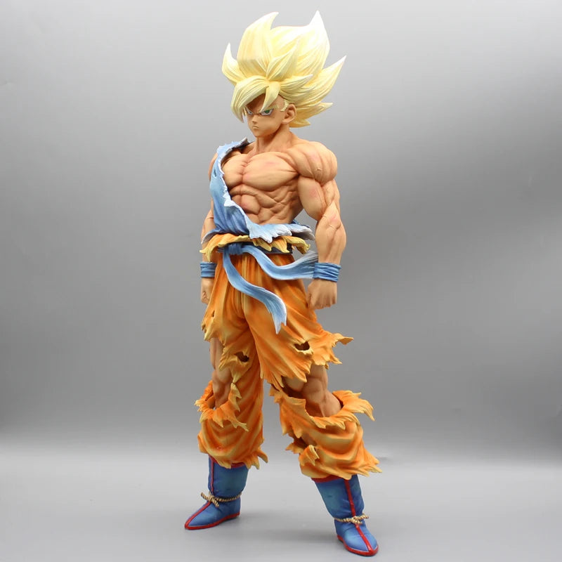 43cm Dragon Ball Z Son Goku Ssj Figurine Super Saiyan Goku Gk Statue Pvc Action Figures Model Toys Collection Ornament Doll Gift