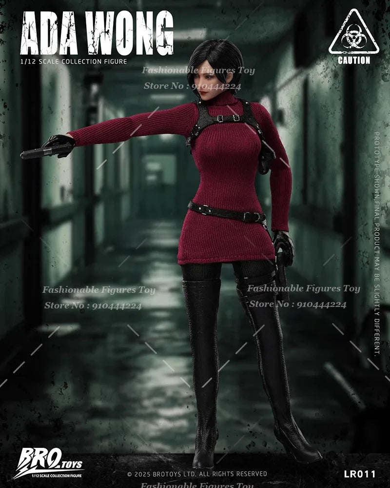 BROTOYS LR011 1/12 Women Soldier Classic Battle Doll Ada Wong Killer Full Set 6Inch Action Figure Collection Gift Toys