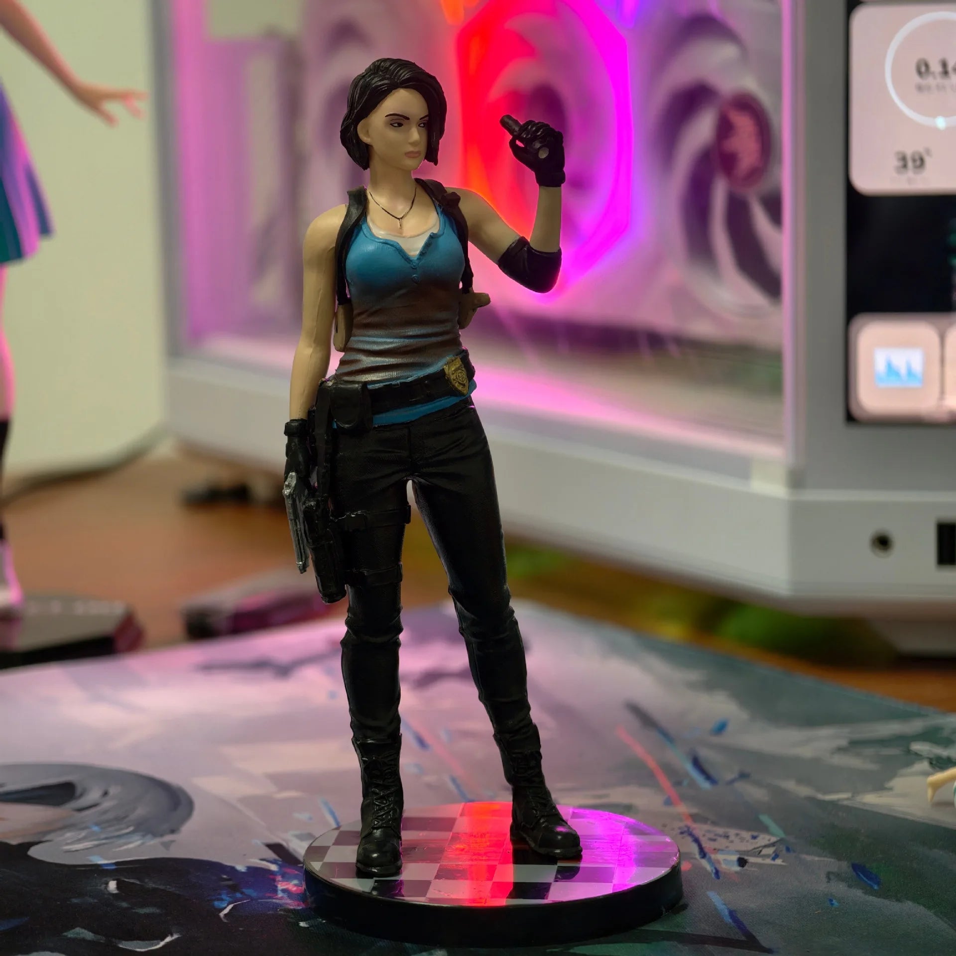 Jill Valentine Figure Leon·S·Kennedy Figures Anime Figurine Model Collection Statue Desk Decoration Toys Doll Birthday Gifts