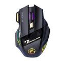 2023 Neue C-freie Doppelklick-2,4-G-Btooth-Silent-wiederaufladbare, blendende Atemlicht-Wireless-Game-Maus mit 7 Tasten