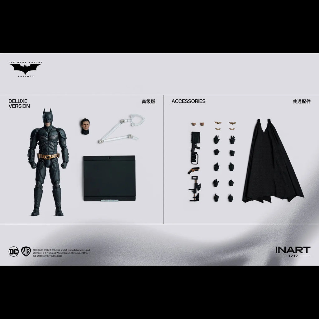 In Stock INART 1/12 "The Dark Knight Rises" Batman Bell Action Figure Toy Collection Gift