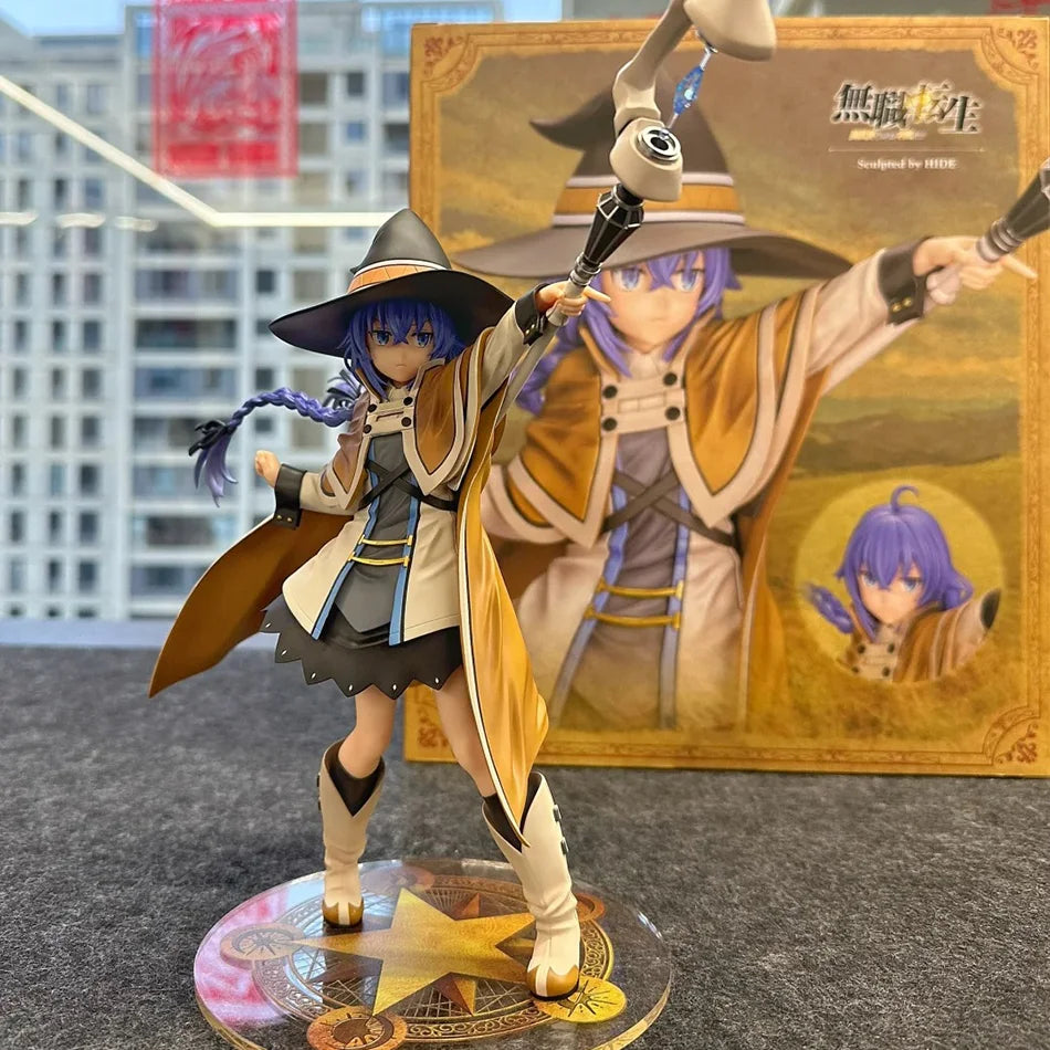 25cm Magician Roxy Migurdia Action Figure Mushoku Tensei：Jobless Reincarnation Anime Figure PVC Adult Collection Model Doll Gift