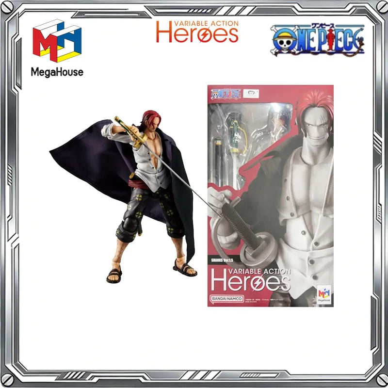 MegaHouse Original Variable Action Heroes One Piece Anime Luffy Shanks Boa Hancock Zoro Robin Action Figure Toys Gifts Model