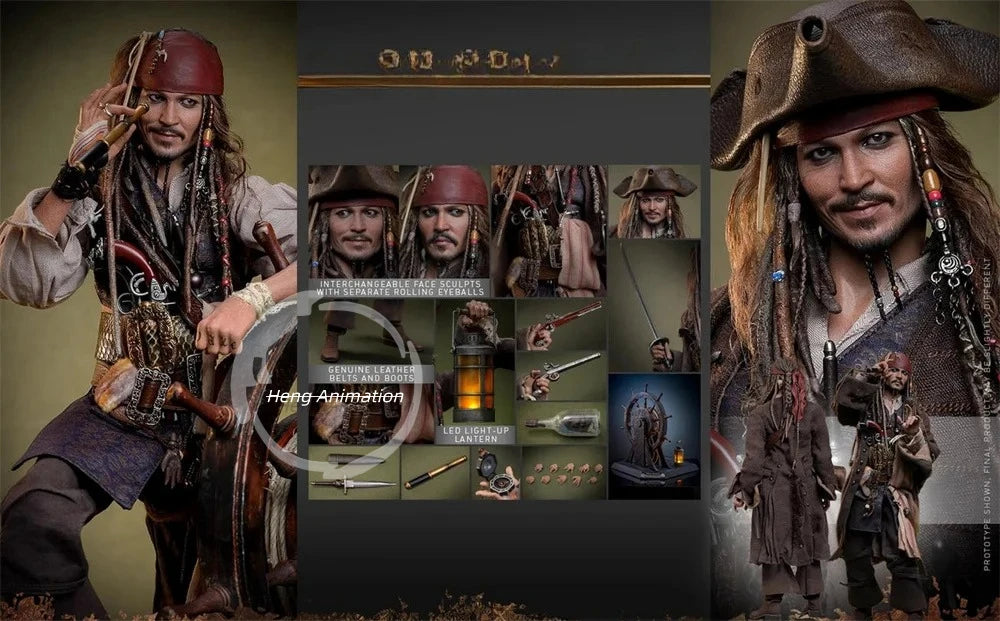 HT  DX37  DX38 DX38AE 1/6 Scale Classic Movie Characters Captain  Full Set for 12inchs Action Figure Model Toys pirate