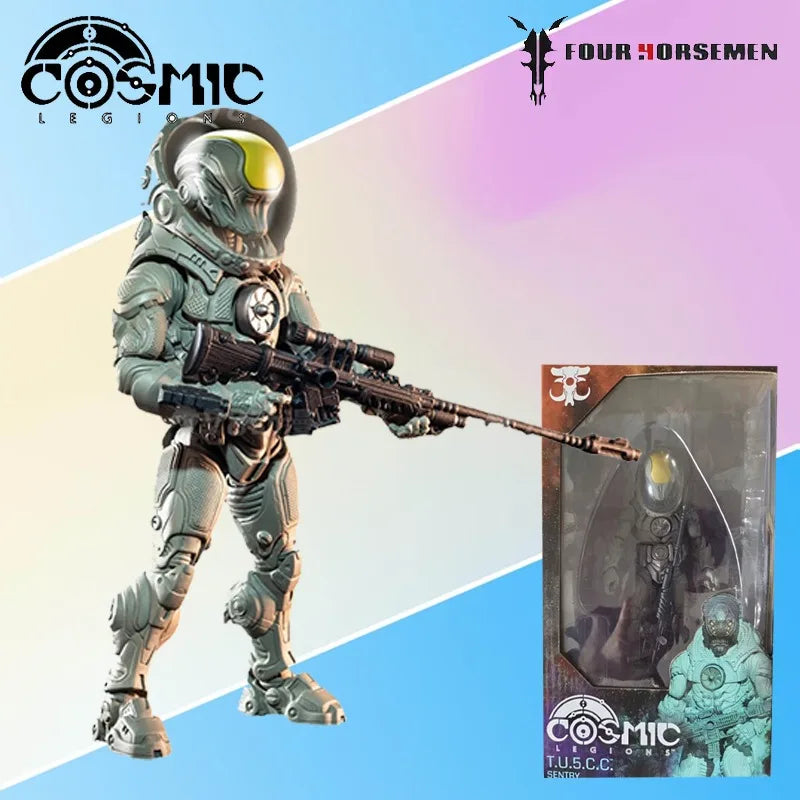 Four Horsemen Studios Genuine  Cosmic Legions Series T. U.5. C.C. Sentry，Kragna，Aius Sepetian Finished Product Movable Model