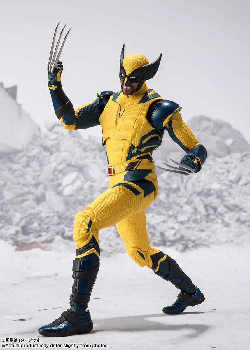 Original BANDAI S.H.Figuarts Wolverine Deadpool Wolverine Action Figure Toys PVC Model Collection