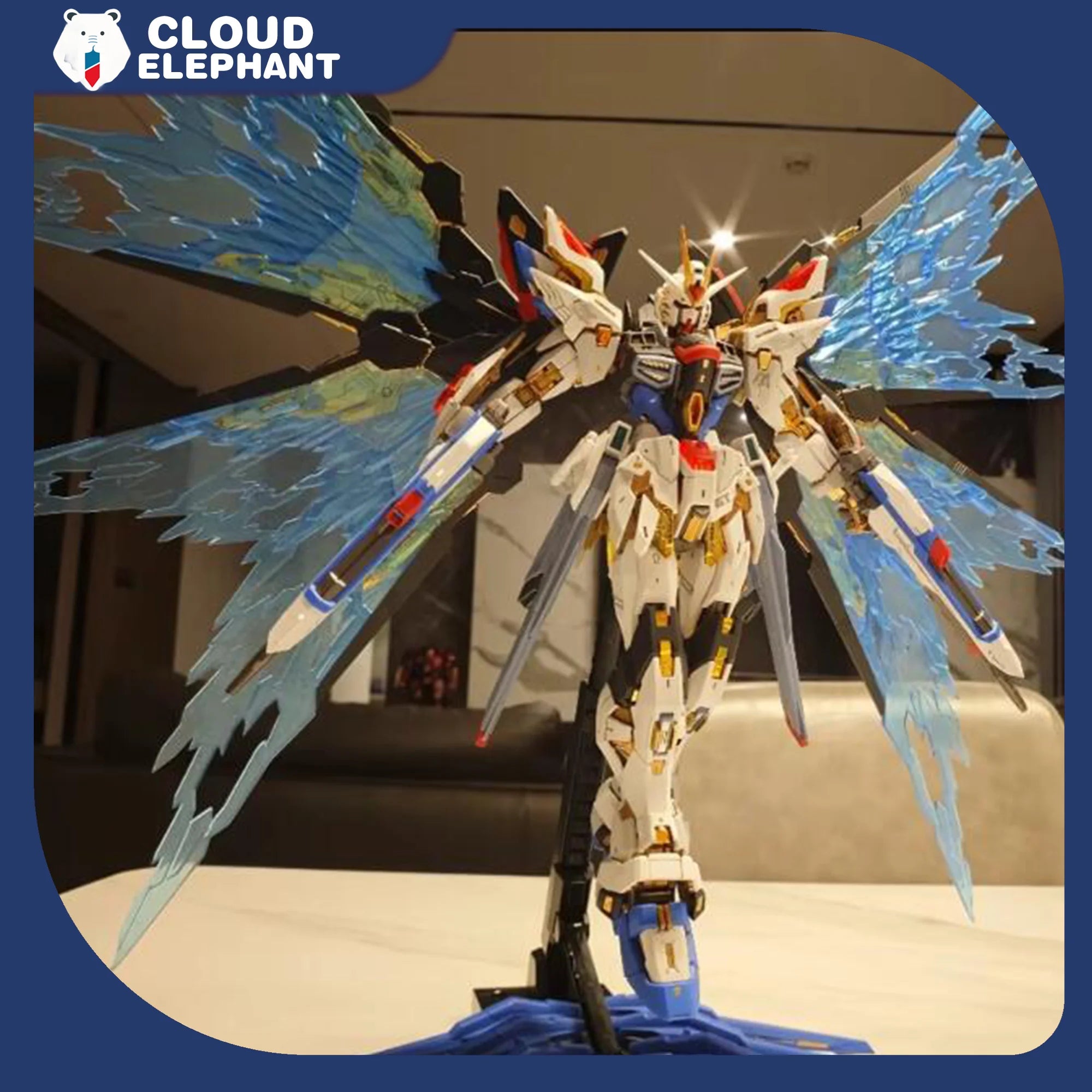 1/100 MGEX Strike Freedom ZGMF-X20A Mech Assembly Model Kit Action Figures Puzzle Toys Desktop Collectible Decoration Kids Gift