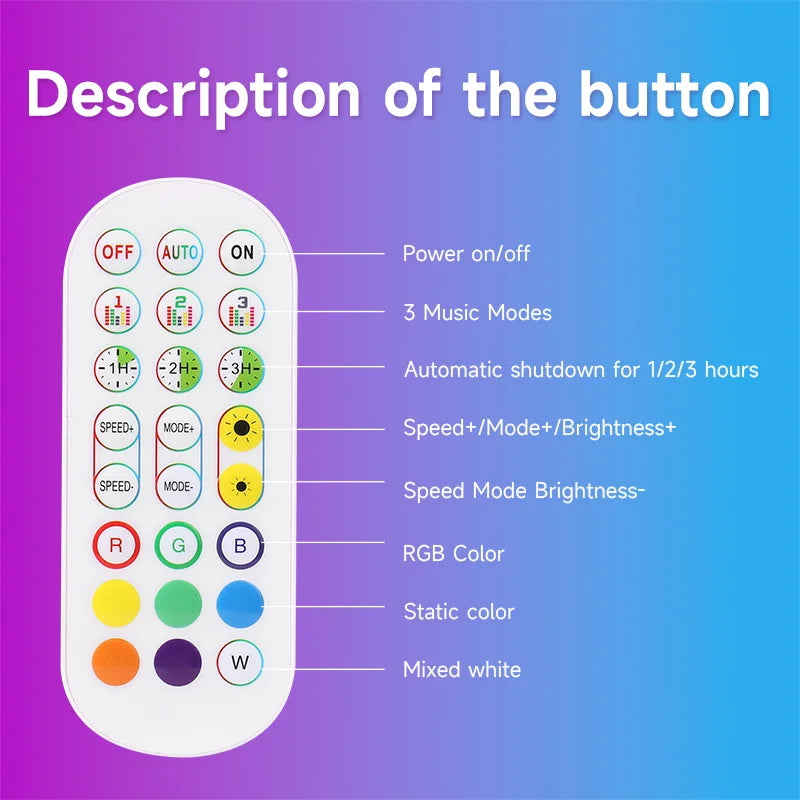 Smart RGB LED Floor Lamp Remote & APP Control Music Sync Corner Lighting Timer Modern Mood Standing Lamp for Living Room Gaming