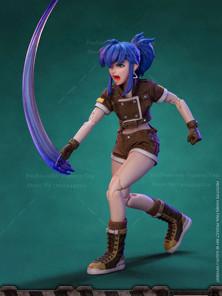 TUNSHI STUDIO 1/12 Female Soldier Leona Heidern With Double Head Sculpt Special Effects 6Inch Action Figure Body Toys
