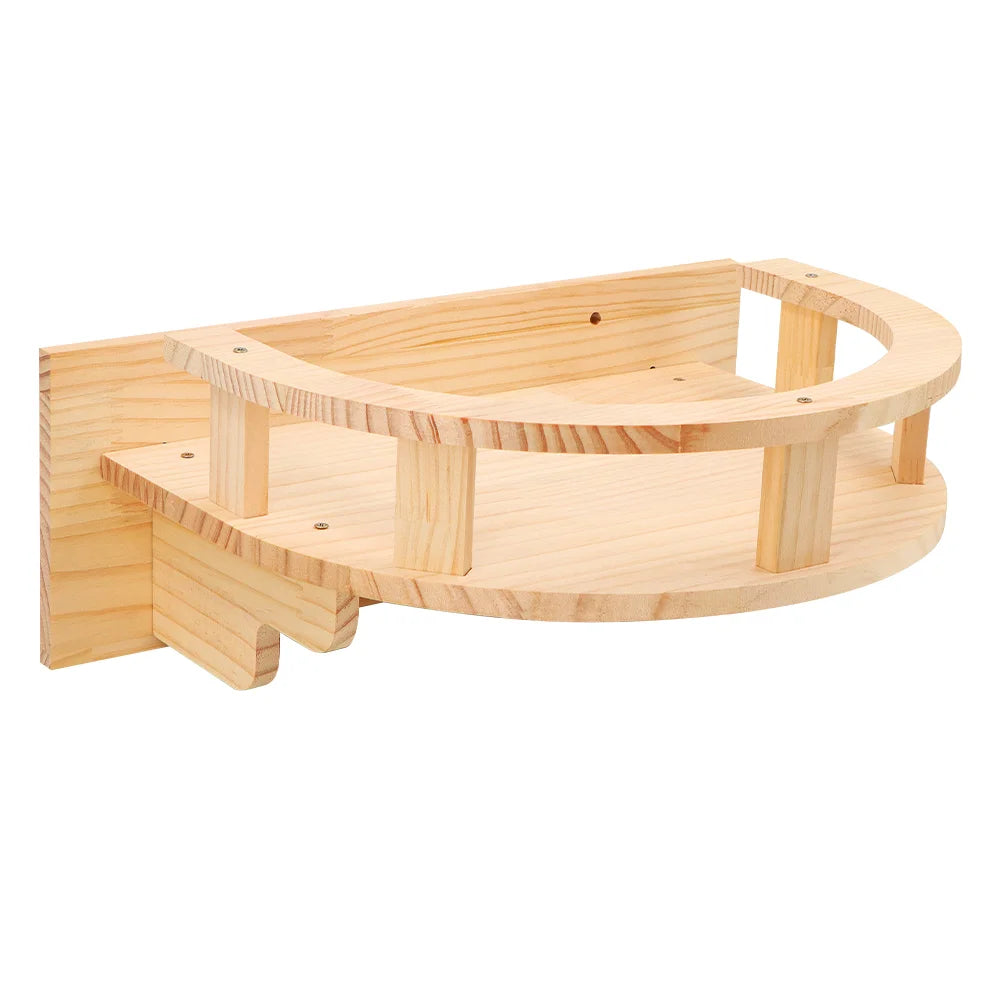 Cat Climbing Shelf Wall Mounted Furniture Cat Bridge and House Wooden Pet Shelves Tree Tower For Sleeping Climbing Cat Perch