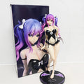 GW Momoko Cute Anime Succubus Figure PVC Collectible Purple Haired Anime Girl Figurine Desktop Decoration For Anime Otaku Fans
